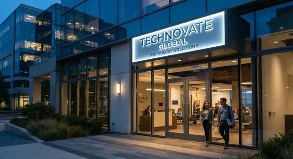 Lightbox de fachada iluminado para la marca Harmony